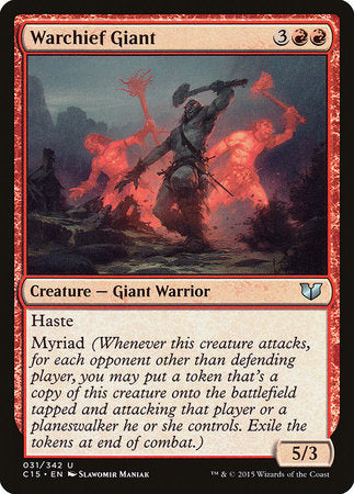 Warchief Giant [Commander 2015] | The Time Vault CA