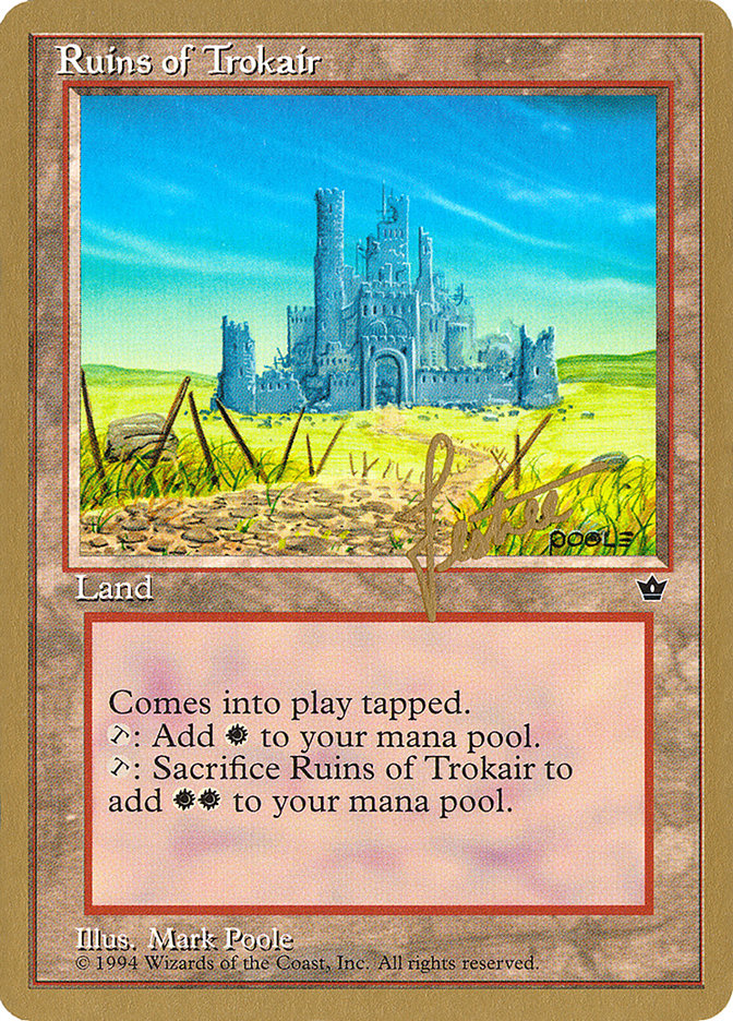 Ruins of Trokair (Bertrand Lestree) [Pro Tour Collector Set] | The Time Vault CA