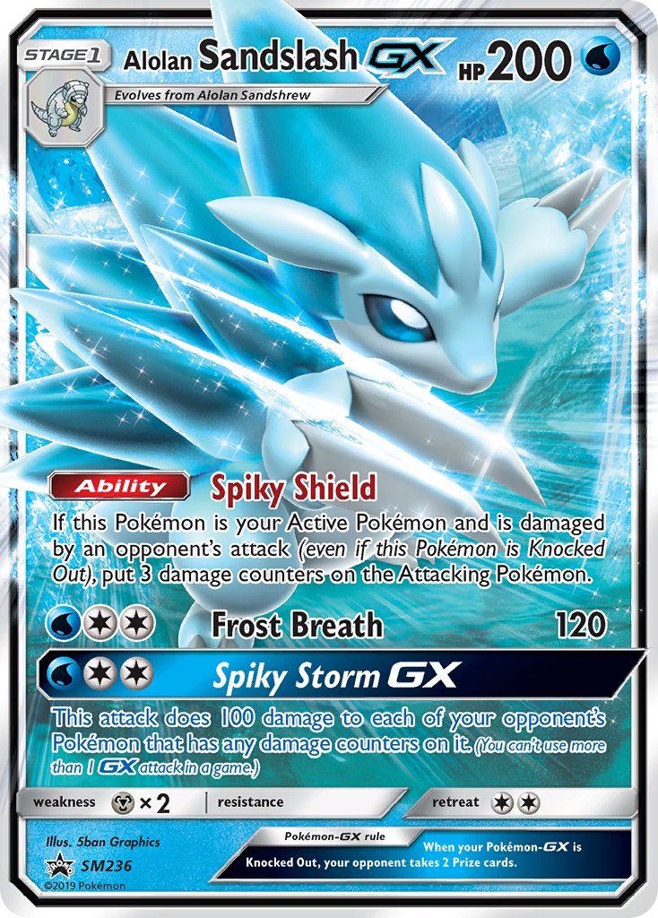 Alolan Sandslash GX (SM236) [Sun & Moon: Black Star Promos] | The Time Vault CA