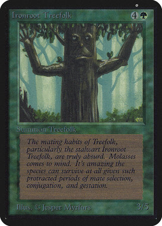 Ironroot Treefolk [Limited Edition Alpha] | The Time Vault CA