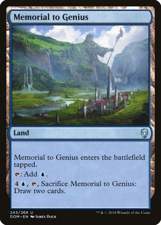 Memorial to Genius [Dominaria] | The Time Vault CA