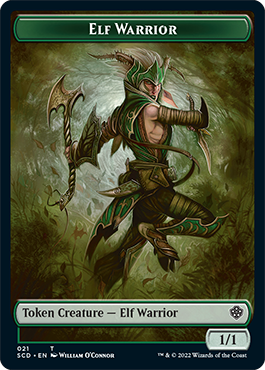 Elf Warrior // Cat Beast Double-Sided Token [Starter Commander Decks] | The Time Vault CA