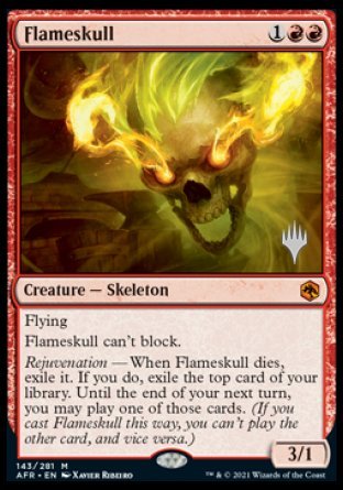 Flameskull (Promo Pack) [Dungeons & Dragons: Adventures in the Forgotten Realms Promos] | The Time Vault CA