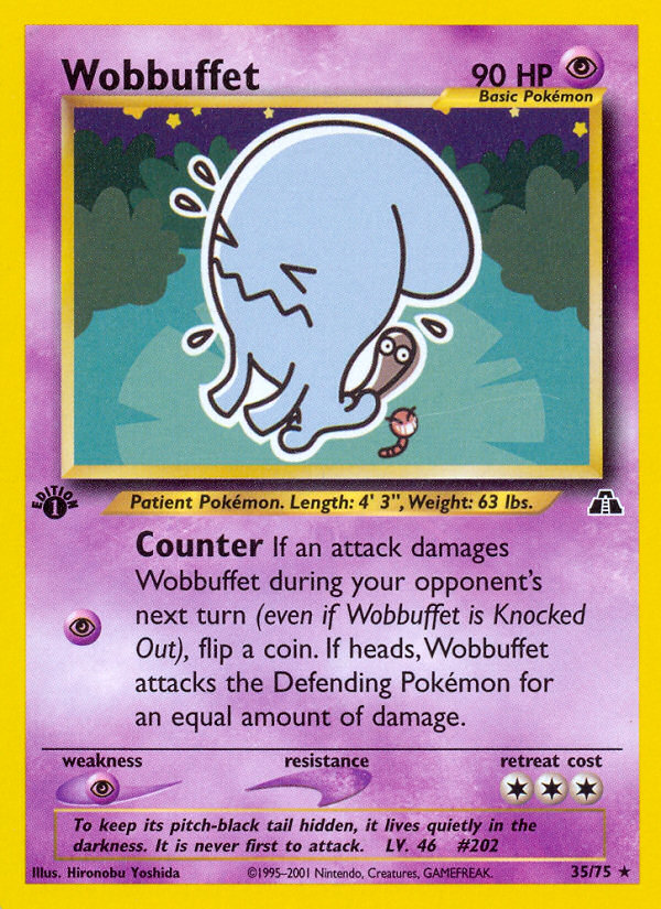 Wobbuffet (35/75) [Neo Discovery 1st Edition] | The Time Vault CA