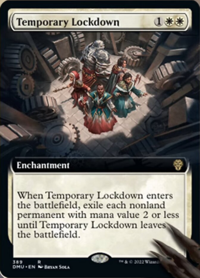 Temporary Lockdown (Extended Art) [Dominaria United] | The Time Vault CA