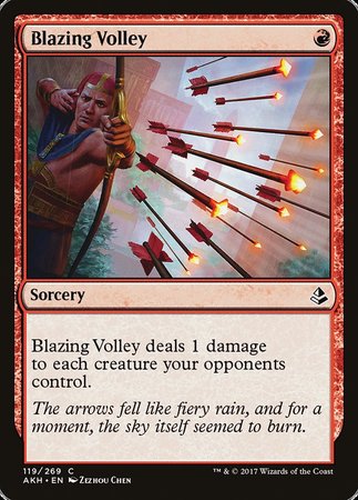 Blazing Volley [Amonkhet] | The Time Vault CA