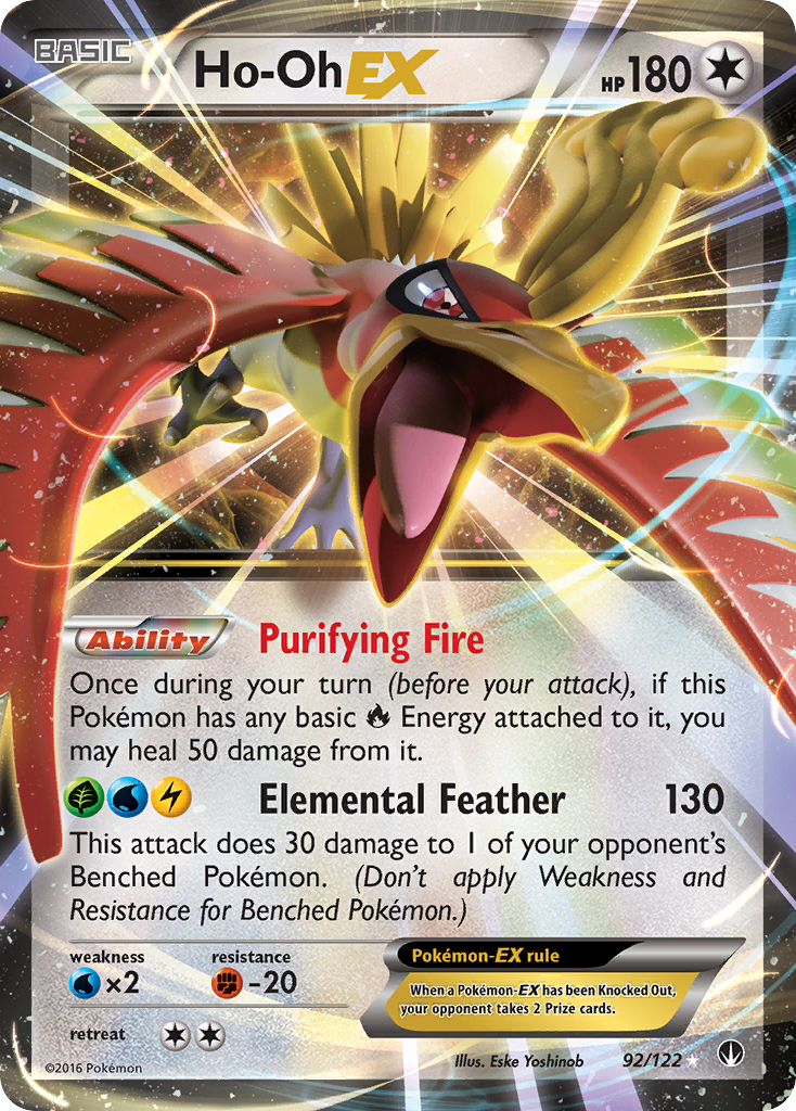 Ho-Oh EX (92/122) [XY: BREAKpoint] | The Time Vault CA