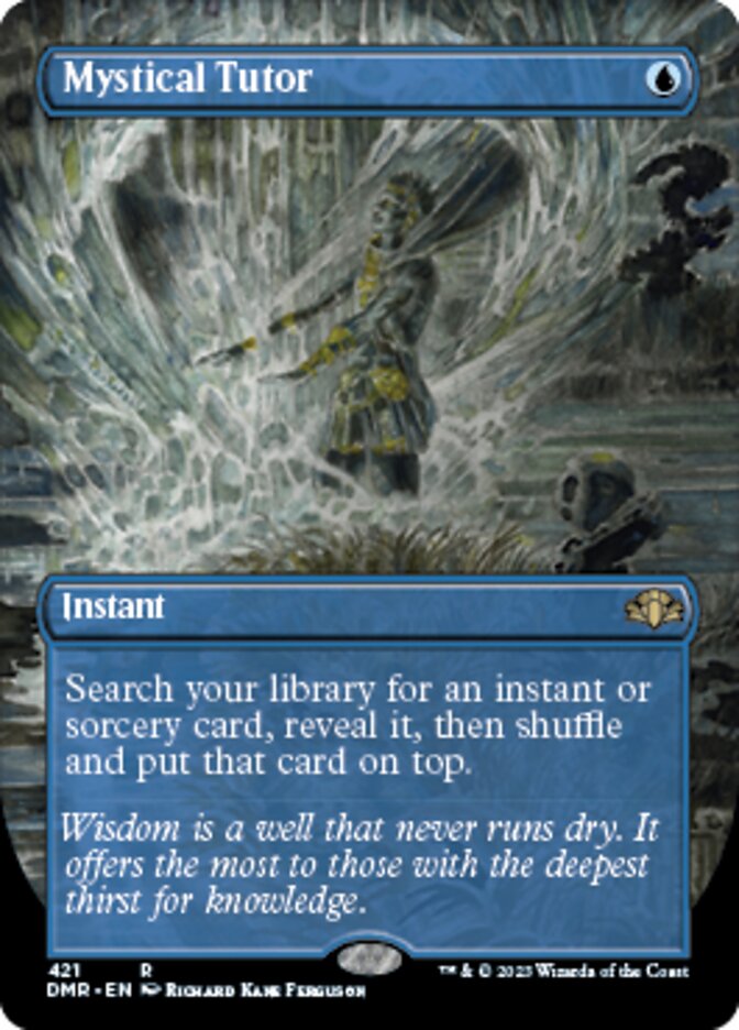 Mystical Tutor (Borderless Alternate Art) [Dominaria Remastered] | The Time Vault CA