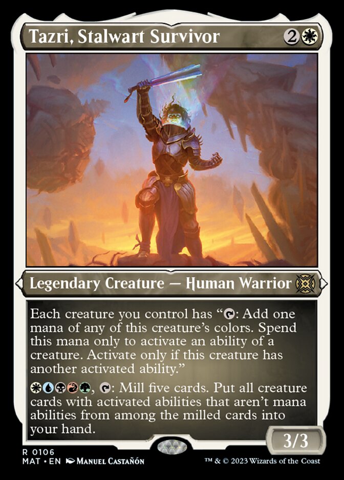 Tazri, Stalwart Survivor (Foil Etched) [March of the Machine: The Aftermath] | The Time Vault CA