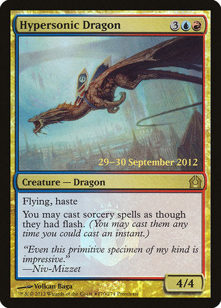 Hypersonic Dragon [Return to Ravnica Promos] | The Time Vault CA