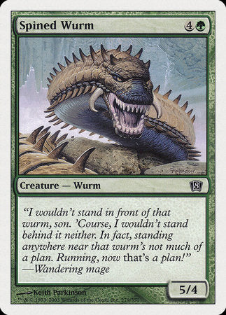 Spined Wurm [Eighth Edition] | The Time Vault CA