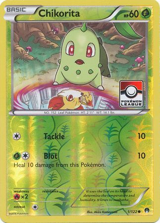 Chikorita (1/122) (League Promo) [XY: BREAKpoint] | The Time Vault CA