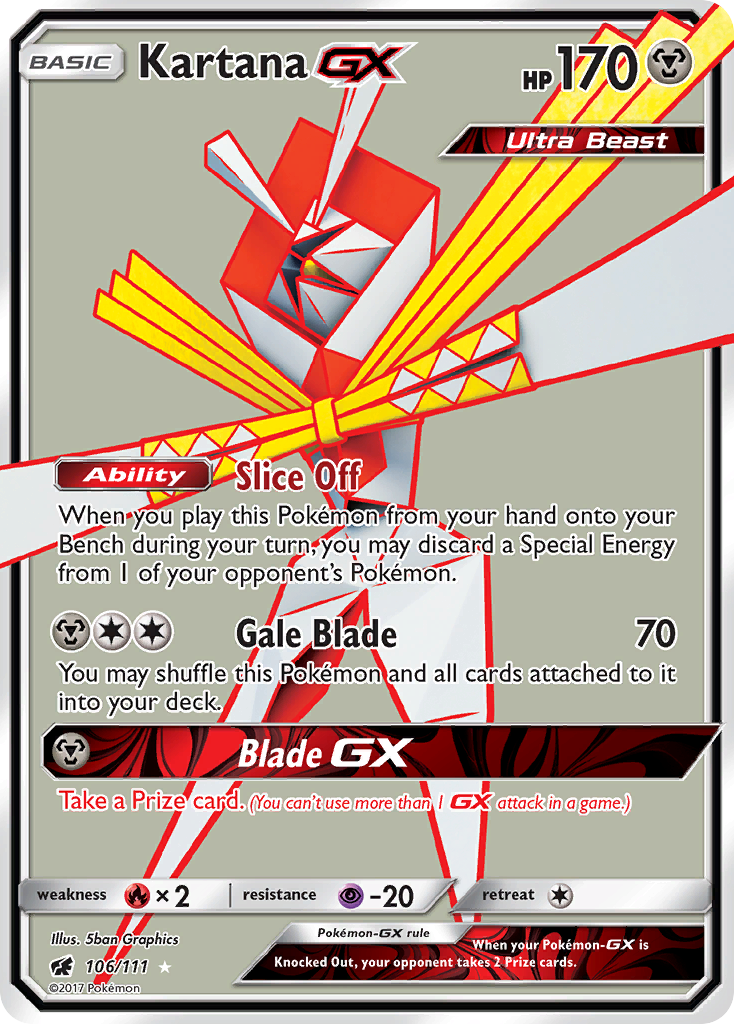 Kartana GX (106/111) [Sun & Moon: Crimson Invasion] | The Time Vault CA