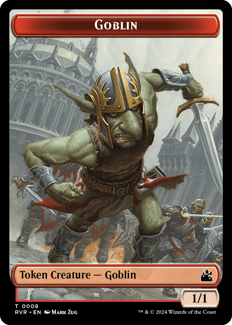 Goblin (0008) // Wurm Double-Sided Token [Ravnica Remastered Tokens] | The Time Vault CA