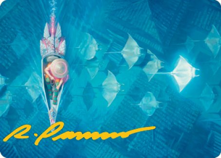 Discover the Impossible Art Card (Gold-Stamped Signature) [Kamigawa: Neon Dynasty Art Series] | The Time Vault CA