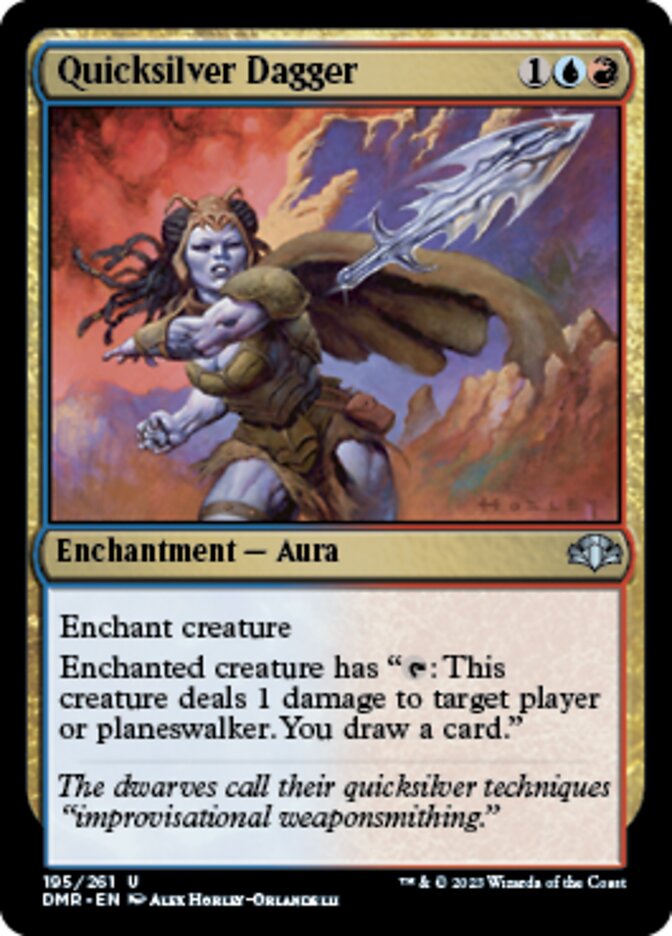 Quicksilver Dagger [Dominaria Remastered] | The Time Vault CA