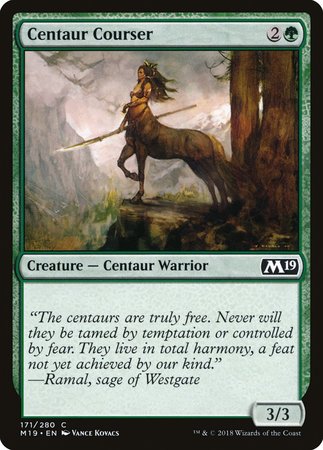 Centaur Courser [Core Set 2019] | The Time Vault CA