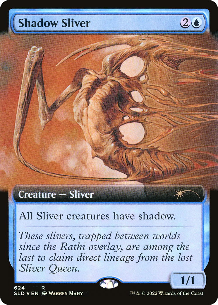 Shadow Sliver (Extended Art) [Secret Lair Drop Promos] | The Time Vault CA