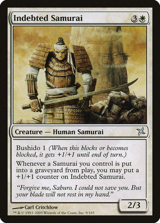 Indebted Samurai [Betrayers of Kamigawa] | The Time Vault CA