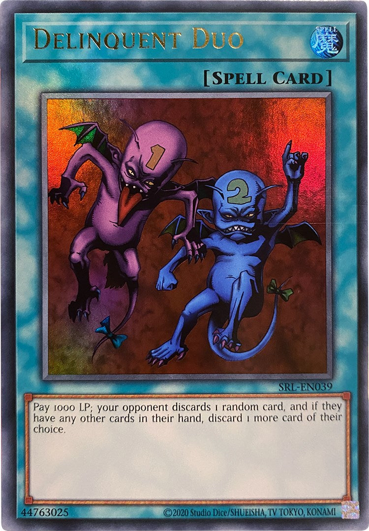 Delinquent Duo (25th Anniversary) [SRL-EN039] Ultra Rare | The Time Vault CA