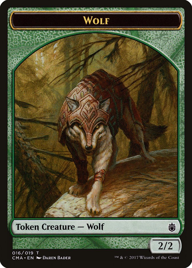 Wolf (016/019) [Commander Anthology Tokens] | The Time Vault CA