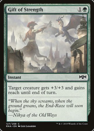 Gift of Strength [Ravnica Allegiance] | The Time Vault CA