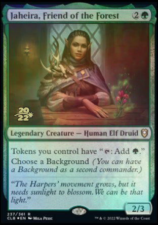 Jaheira, Friend of the Forest [Commander Legends: Battle for Baldur's Gate Prerelease Promos] | The Time Vault CA