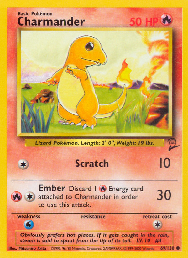 Charmander (69/130) [Base Set 2] | The Time Vault CA