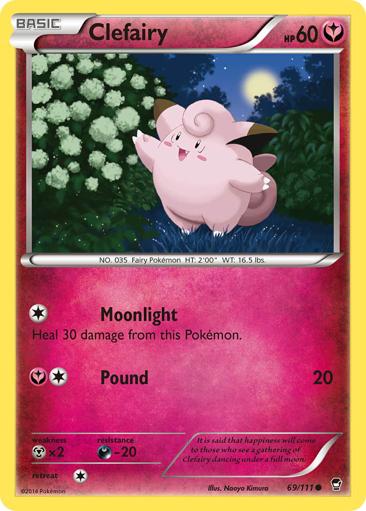 Clefairy (69/111) [XY: Furious Fists] | The Time Vault CA