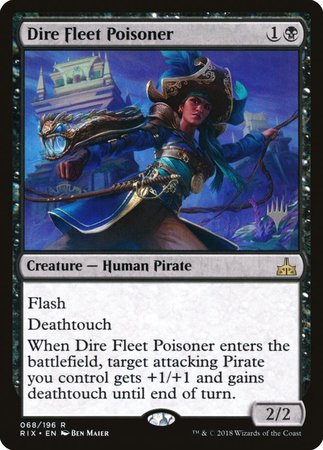 Dire Fleet Poisoner [Rivals of Ixalan Promos] | The Time Vault CA