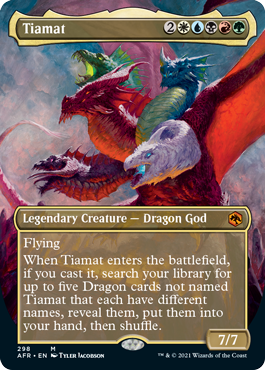 Tiamat (Extended) (Alternative art) [Dungeons & Dragons: Adventures in the Forgotten Realms] | The Time Vault CA