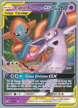 Espeon & Deoxys GX (72/236) (Perfection - Henry Brand) [World Championships 2019] | The Time Vault CA