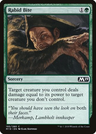 Rabid Bite [Core Set 2019] | The Time Vault CA