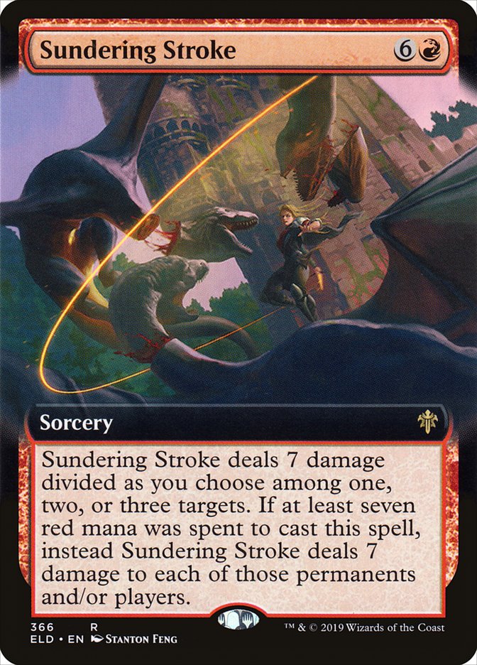 Sundering Stroke (Extended Art) [Throne of Eldraine] | The Time Vault CA