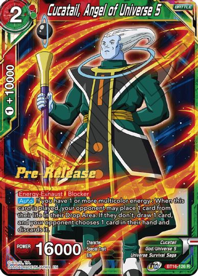 Cucatail, Angel of Universe 5 (BT16-126) [Realm of the Gods Prerelease Promos] | The Time Vault CA