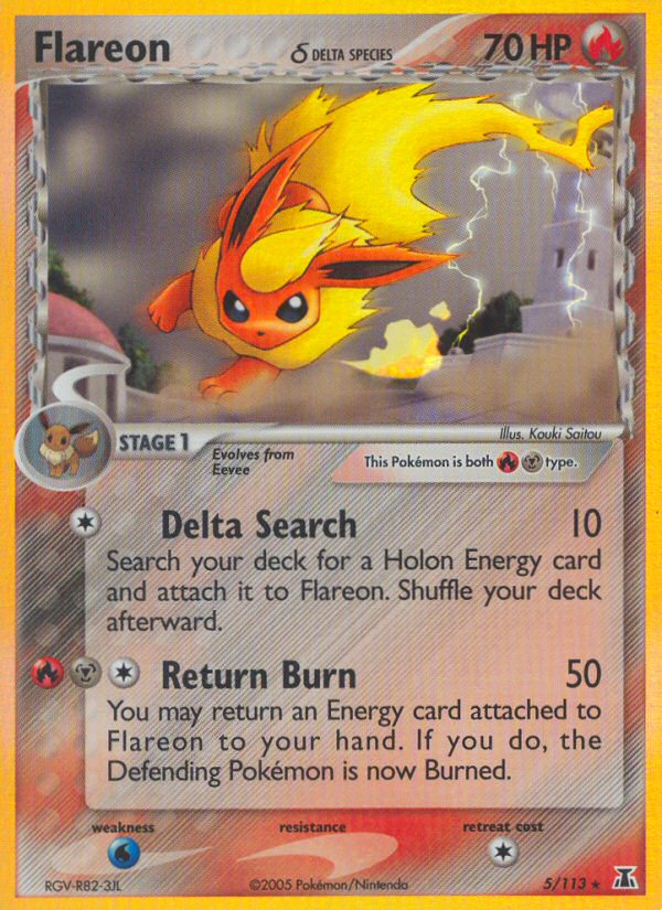 Flareon (5/113) (Delta Species) [EX: Delta Species] | The Time Vault CA