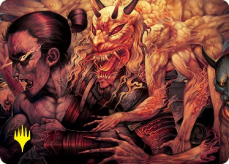 Gift of Wrath Art Card (Gold-Stamped Signature) [Kamigawa: Neon Dynasty Art Series] | The Time Vault CA