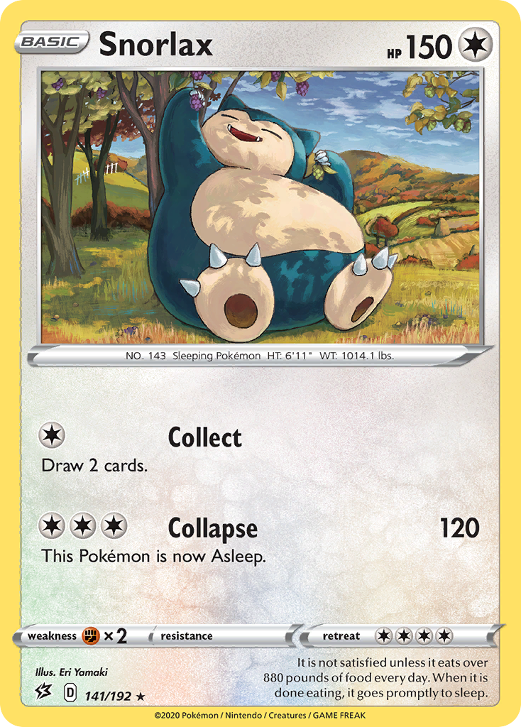 Snorlax (141/192) (Cosmos Holo) [Sword & Shield: Rebel Clash] | The Time Vault CA
