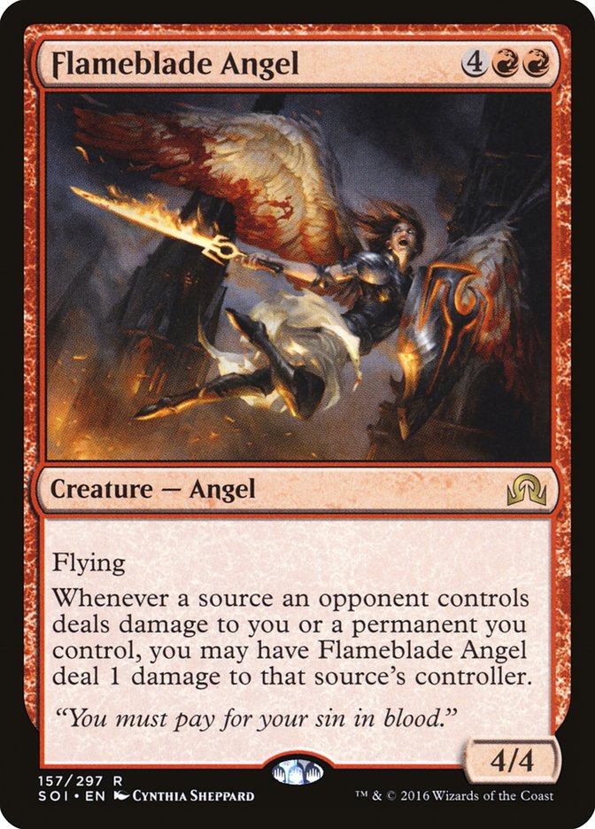 Flameblade Angel [Shadows over Innistrad] | The Time Vault CA