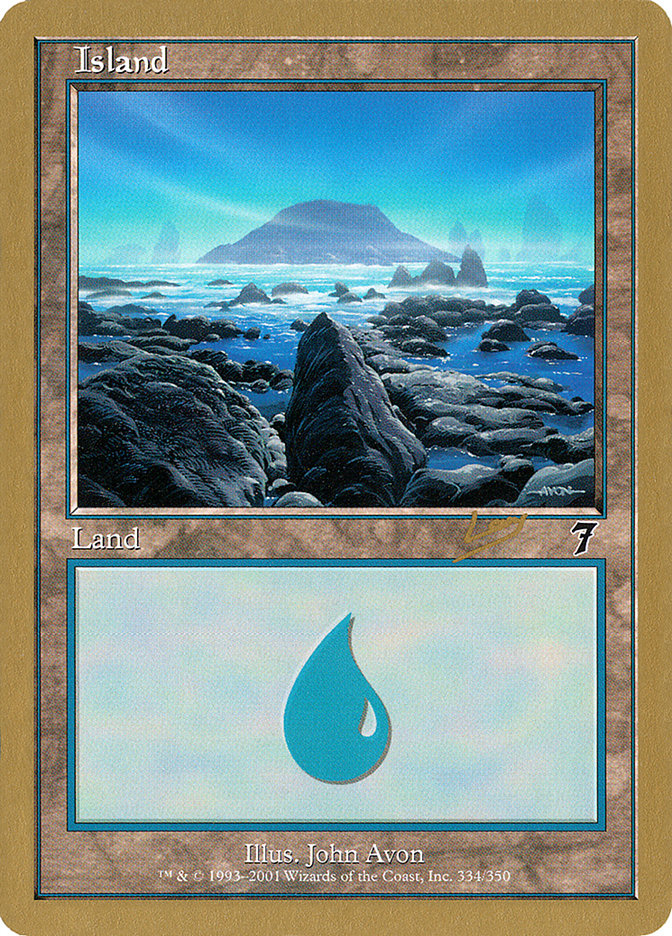 Island (rl334) (Raphael Levy) [World Championship Decks 2002] | The Time Vault CA