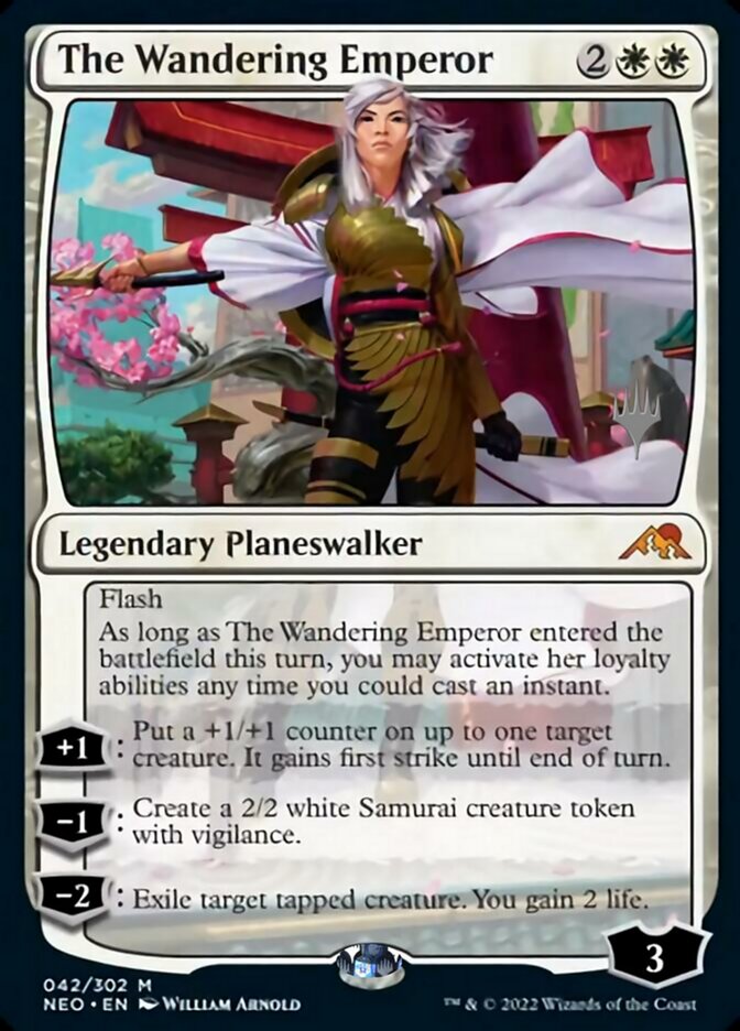 The Wandering Emperor (Promo Pack) [Kamigawa: Neon Dynasty Promos] | The Time Vault CA