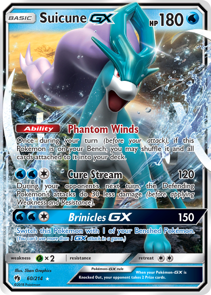 Suicune GX (60/214) [Sun & Moon: Lost Thunder] | The Time Vault CA
