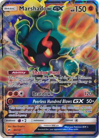 Marshadow GX (80/147) (Jumbo Card) [Sun & Moon: Burning Shadows] | The Time Vault CA