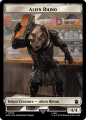 Alien Rhino // Cyberman Double-Sided Token [Doctor Who Tokens] | The Time Vault CA