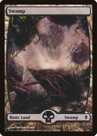 Swamp (241) - Full Art [Zendikar] | The Time Vault CA