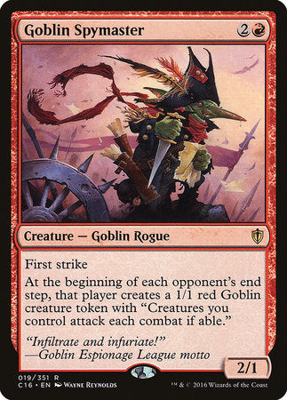 Goblin Spymaster [Commander 2016] | The Time Vault CA
