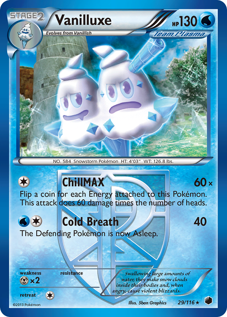 Vanilluxe (29/116) [Black & White: Plasma Freeze] | The Time Vault CA