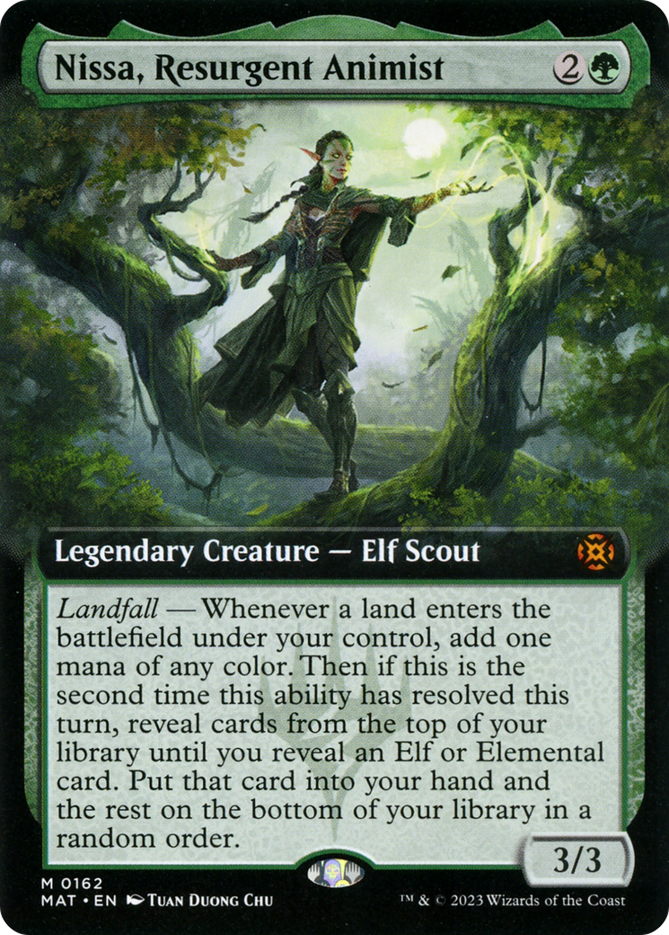 Nissa, Resurgent Animist (Extended Art) [March of the Machine: The Aftermath] | The Time Vault CA