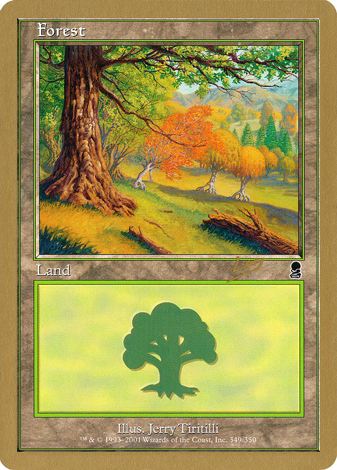 Forest (349) (Raphael Levy) [World Championship Decks 2002] | The Time Vault CA