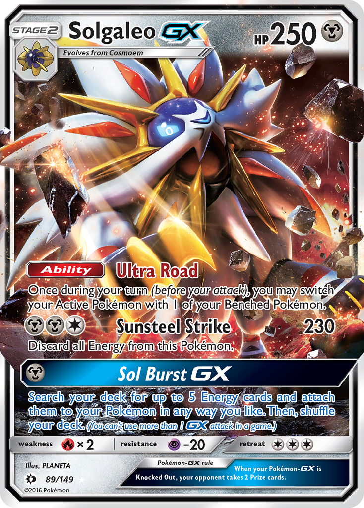 Solgaleo GX (89/149) [Sun & Moon: Base Set] | The Time Vault CA